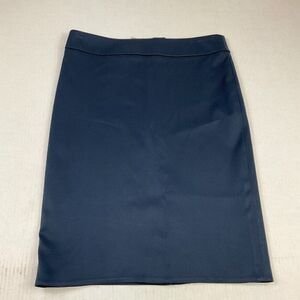 Heidi Weisel Womens Silk Pencil Skirt Blue Knee Length Party Cocktail Size 6